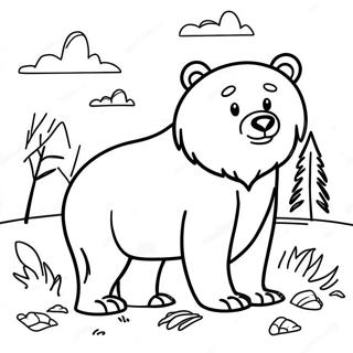 Adventurous Grizzly Coloring Page 54174-43236