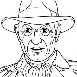 Freddy Krueger Classic Horror Coloring Page 54183-43248