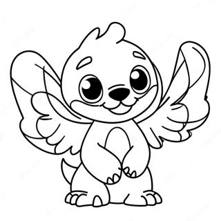 Stitch And Angel Coloring Page 541-429