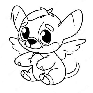 Stitch And Angel Coloring Page 541-431