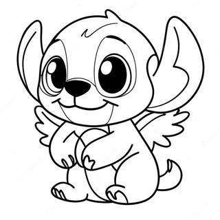 Stitch And Angel Coloring Page 541-432