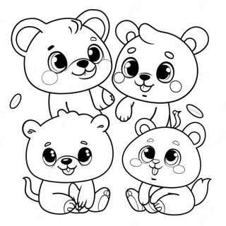 Cute Be Mine Animals Coloring Page 54234-43285