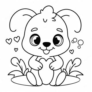 Cute Be Mine Animals Coloring Page 54234-43288