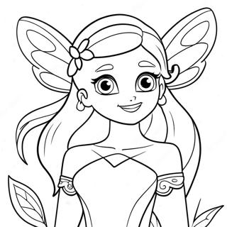 Winx Club Flora Coloring Page 54243-43295