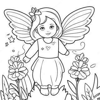 Flora With Magical Wings Coloring Page 54244-43291