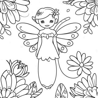 Flora With Magical Wings Coloring Page 54244-43292