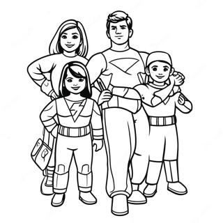 Thundermans Family Coloring Page 54253-43297