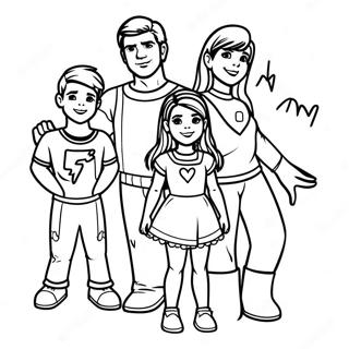 Thundermans Family Coloring Page 54253-43299