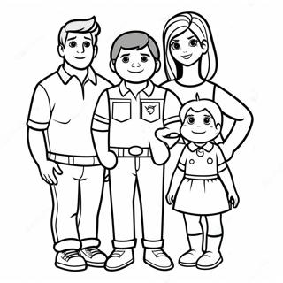 Thundermans Family Coloring Page 54253-43300