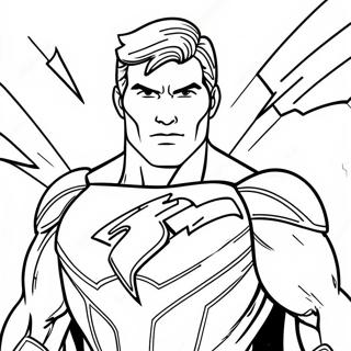 Thunderman Superhero Action Coloring Page 54254-43305