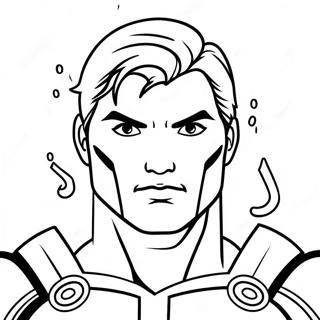 Thunderman Superhero Action Coloring Page 54254-43306