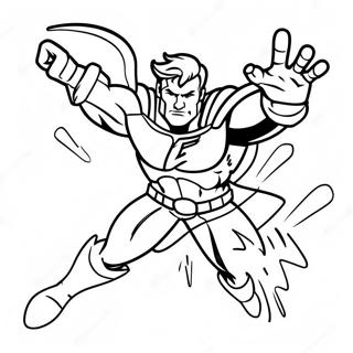 Thunderman Superhero Action Coloring Page 54254-43308