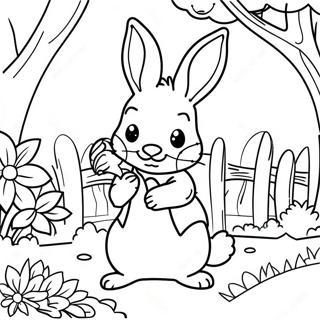 Peter Rabbit In A Garden Coloring Page 54264-43309