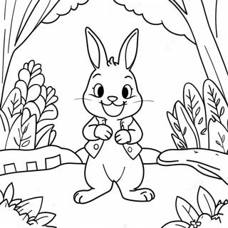 Peter Rabbit In A Garden Coloring Page 54264-43311