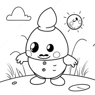 Charming Humpty Dumpty Coloring Page 54294-43329