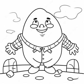 Charming Humpty Dumpty Coloring Page 54294-43331