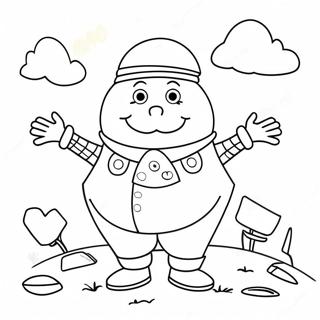 Charming Humpty Dumpty Coloring Page 54294-43332