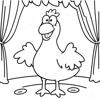 Big Bird Singing Cheerfully Coloring Page 54314-43350