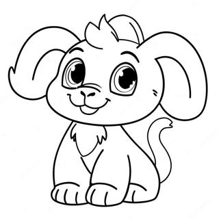 Cute Webkinz Characters Coloring Page 54324-43354