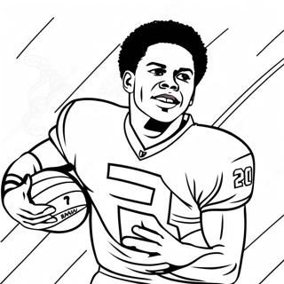 Intense Jalen Ramsey In Action Coloring Page 54344-43372