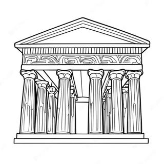 Parthenon Coloring Pages