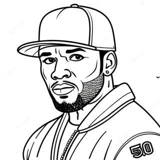 50 Cent Coloring Page 54363-43386