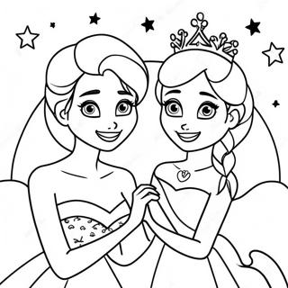 Frozen Birthday Coloring Pages