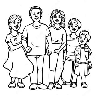 Family Reunion Fun Coloring Page 54383-43407