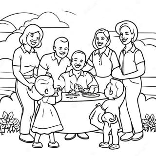 Family Reunion Fun Coloring Page 54383-43408