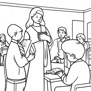 Sunday School Coloring Page 54393-43415