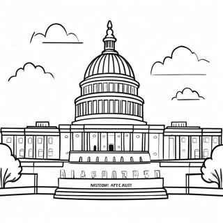 Washington Dc Landmark Coloring Page 54473-43475