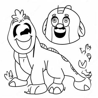 Animated Movie Characters Coloring Page 5447-4459