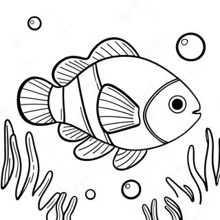 Colorful Clownfish Underwater Coloring Page 54484-43493