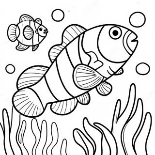 Colorful Clownfish Underwater Coloring Page 54484-43494