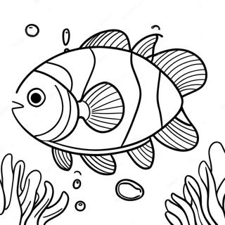 Colorful Clownfish Underwater Coloring Page 54484-43495