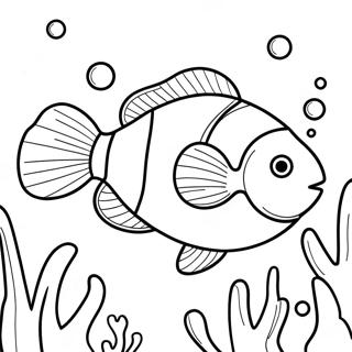 Colorful Clownfish Underwater Coloring Page 54484-43496