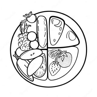 Healthy Plate Coloring Pages