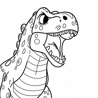 Ferocious Allosaurus Roaring Coloring Page 54504-43508