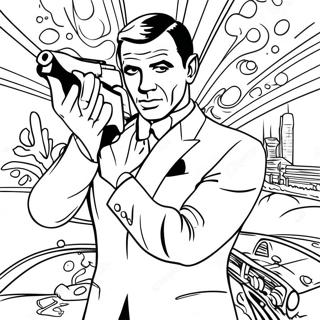 James Bond Coloring Page 54523-43515