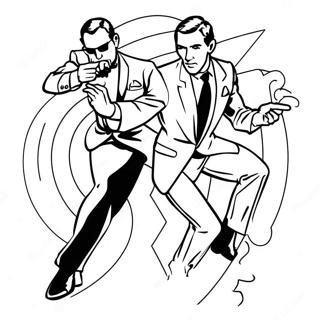 James Bond In Action Coloring Page 54524-43518