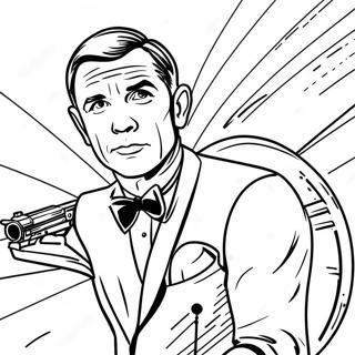 James Bond In Action Coloring Page 54524-43519