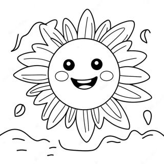 Bright And Cheerful Sunshine Coloring Page 54534-43528