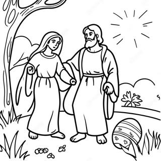 Easter Story Coloring Page 54553-43542