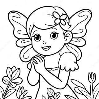 Butterfly Fairy Coloring Page 54563-43552