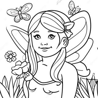 Butterfly Fairy Coloring Pages