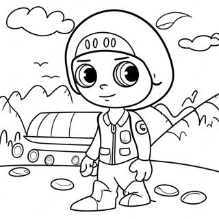 Adventurous Ryan Coloring Page 5457-4468