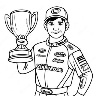 Eli Tomac With Trophy Coloring Page 54584-43567