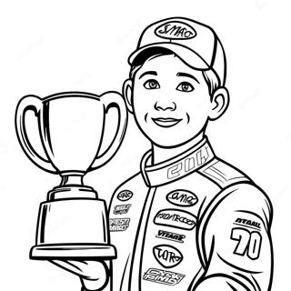 Eli Tomac With Trophy Coloring Page 54584-43568