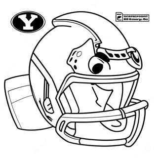 Byu Football Logo Coloring Page 54633-43597