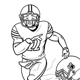 Byu Football Player In Action Coloring Page 54634-43608